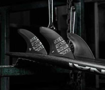 FUTURE FINS - VECTOR 3/2 - ALPHA - LARGE - CARBON/SILVER