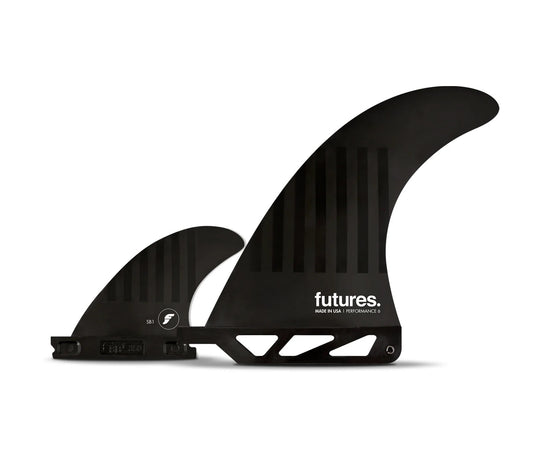 FUTURE FINS - 2 + 1 6" - ALPHA - SMALL - BLACK