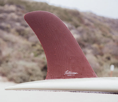 FUTURE FINS - RUDDER 10" SINGLE LONGBOARD FIN - XL - BURGUNDY