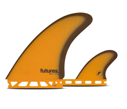 FUTURE FINS - AKILA AIPA TWIN + 1 - FIBERGLASS - ORANGE/BROWN
