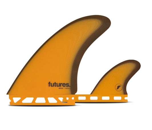 FUTURE FINS - AKILA AIPA TWIN + 1 - FIBERGLASS - ORANGE/BROWN