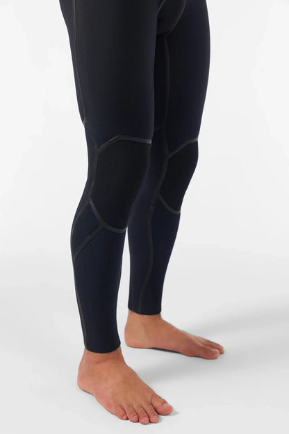 O'NEILL WETSUITS - HYPERFREAK FIRE CHEST ZIP 4/3 - BLACK/BLACK - Pollywog