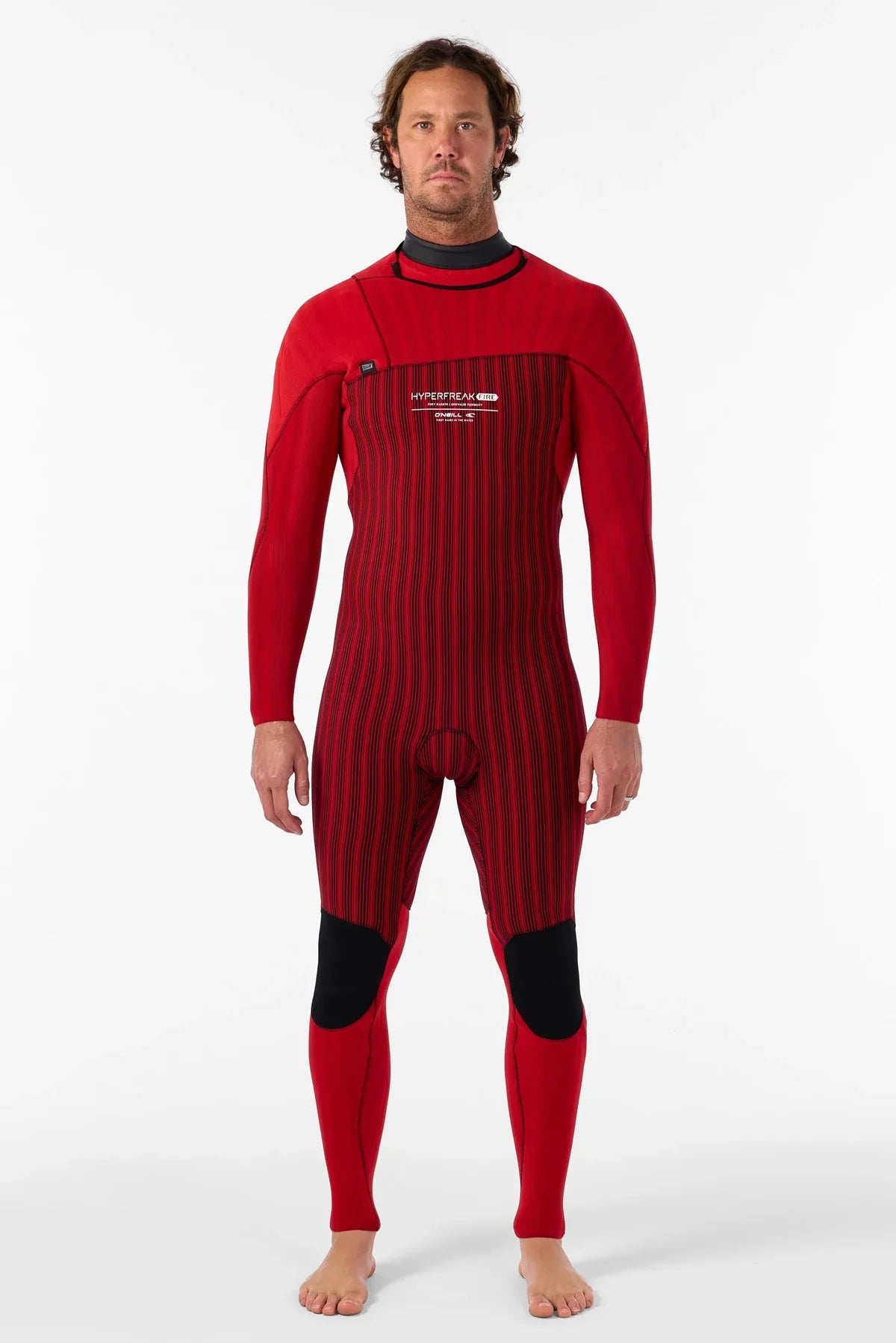 O'NEILL WETSUITS - HYPERFREAK FIRE CHEST ZIP 4/3 - BLACK/BLACK - Pollywog