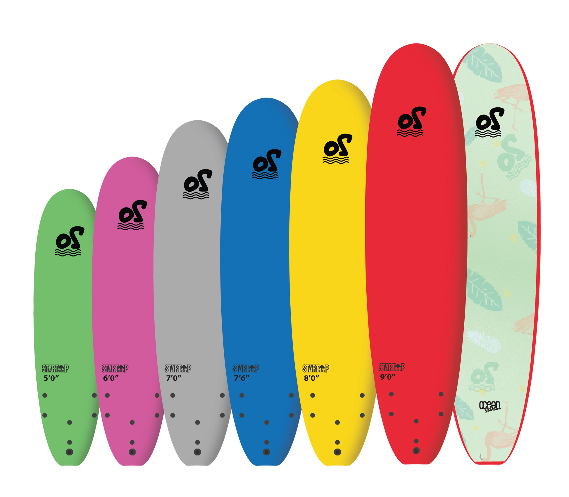 Ocean Storm - Start-Up Soft Top Surfboard - Pollywog