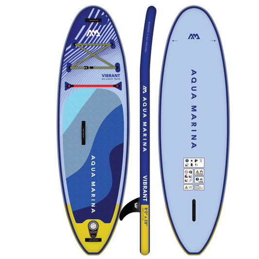 Aqua Marina - Vibrant 8'0" Kids SUP + Paddle - Pollywog