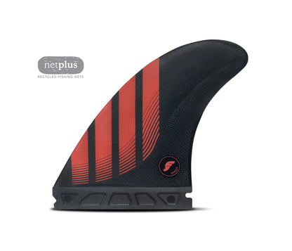Futures Fins - P8 Alpha - Large (Carbon/Red) - Pollywog