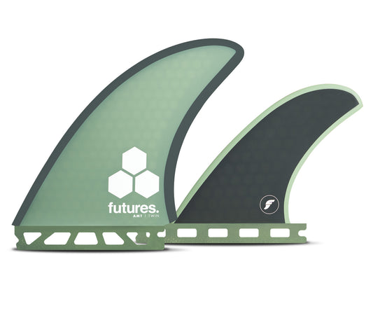 FUTURE FINS AMT(AL MERRICK) TWIN + 1 HC GREEN/GRAY