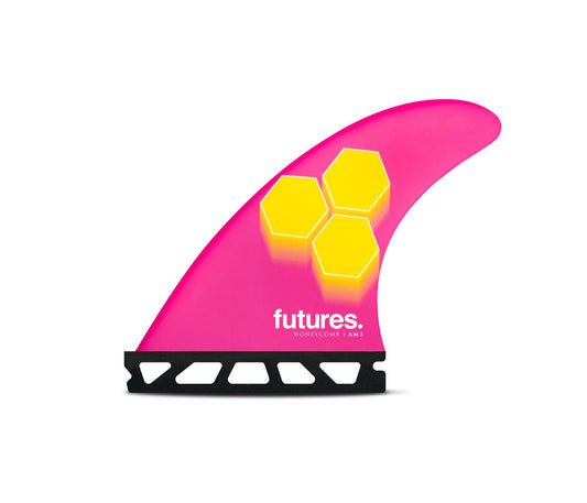 Futures Fins  - AM3 Honeycomb - Small (Pink/Yellow)