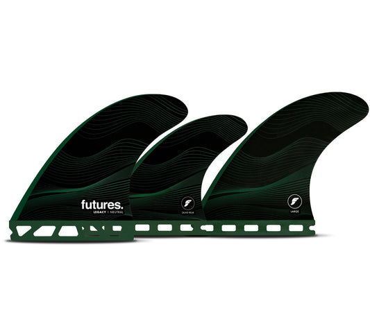 FUTURE FINS - F8 LEGACY NEUTRAL - 5 FIN - HC - LARGE - GREEN