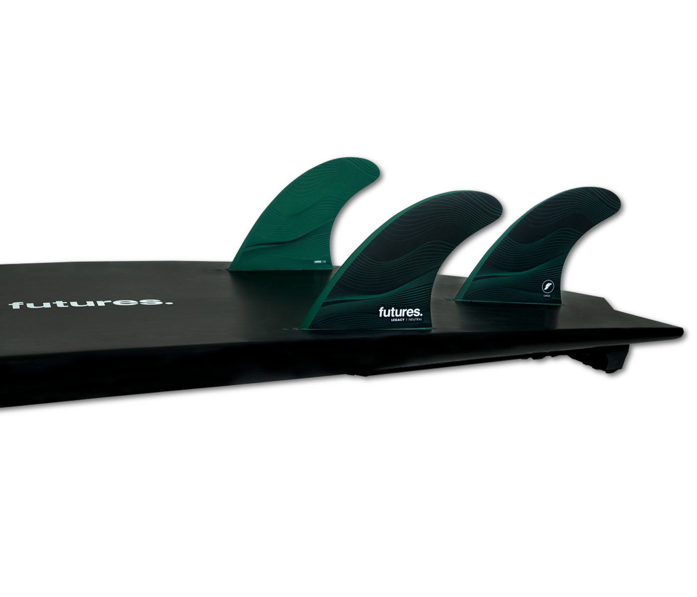 FUTURE FINS - F8 NEUTRAL - THRUSTER - HONEYCOMBE - LARGE - GREEN - Pollywog
