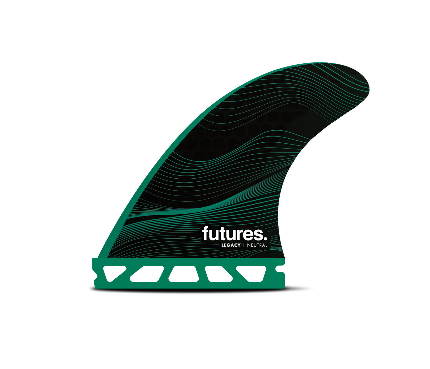 FUTURE FINS - F6 NEUTRAL - HONEYCOMBE - THRUSTER - MEDIUM - GREEN - Pollywog