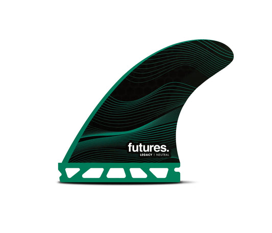 FUTURE FINS - F6 NEUTRAL - HONEYCOMBE - THRUSTER - MEDIUM - GREEN - Pollywog