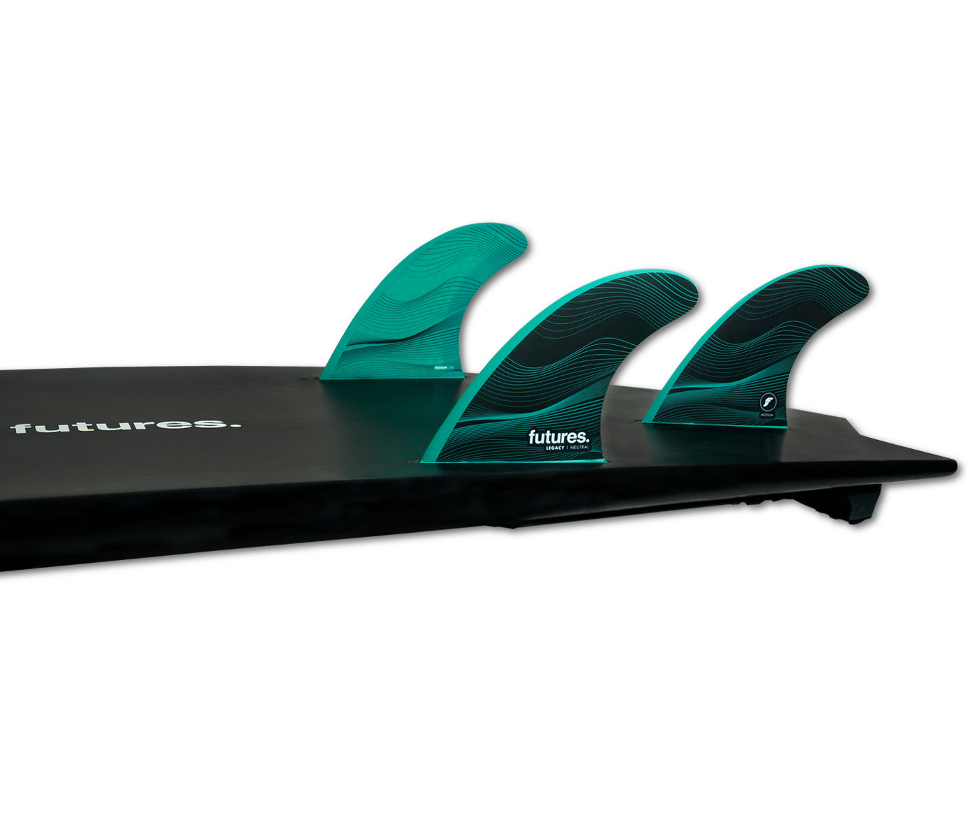 FUTURE FINS - F6 NEUTRAL - HONEYCOMBE - THRUSTER - MEDIUM - GREEN - Pollywog