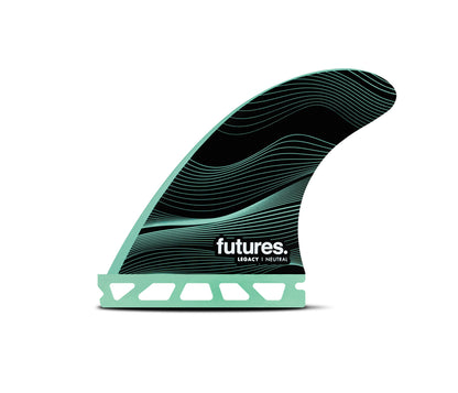 FUTURE FINS - F4 LEGACY NEUTRAL - HONEYCOMBE - THRUSTER - SMALL - GREEN - Pollywog