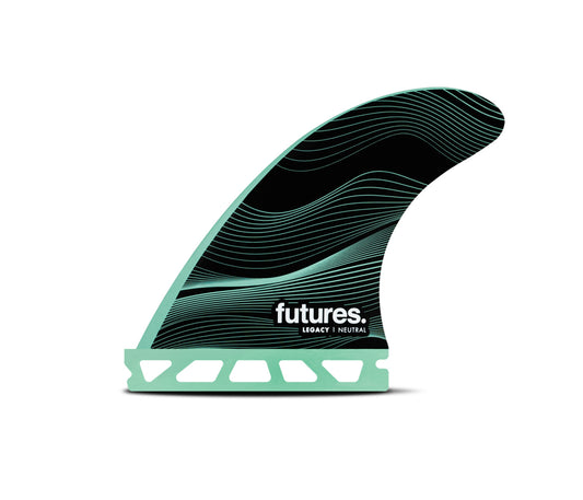 FUTURE FINS - F4 LEGACY NEUTRAL - HONEYCOMBE - THRUSTER - SMALL - GREEN - Pollywog