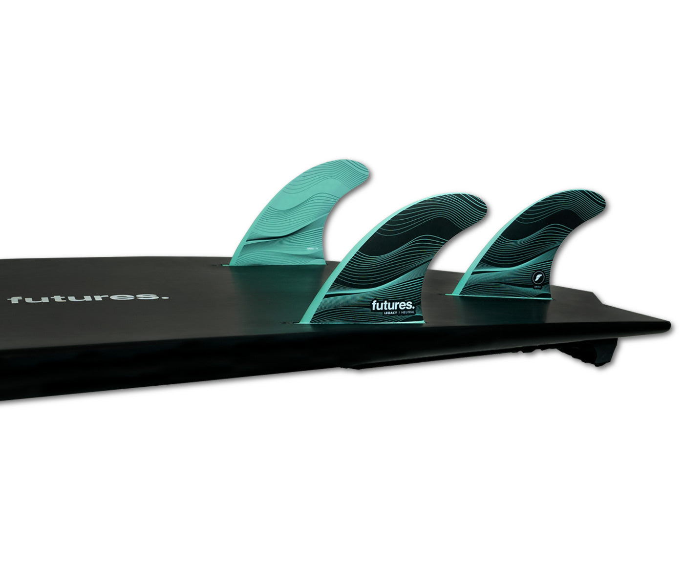 FUTURE FINS - F4 LEGACY NEUTRAL - HONEYCOMBE - THRUSTER - SMALL - GREEN - Pollywog