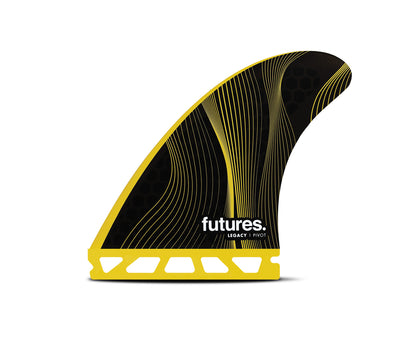 FUTURE FINS - P6 LEGACY PIVOT - HONEYCOMBE - THRUSTER - MEDIUM - YELLOW - Pollywog