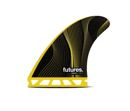 FUTURE FINS - P6 LEGACY PIVOT - HONEYCOMBE - THRUSTER - MEDIUM - YELLOW - Pollywog