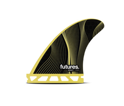 FUTURE FINS - P4 LEGACY PIVOT - HONEYCOMBE - THRUSTER - SMALL - YELLOW - Pollywog