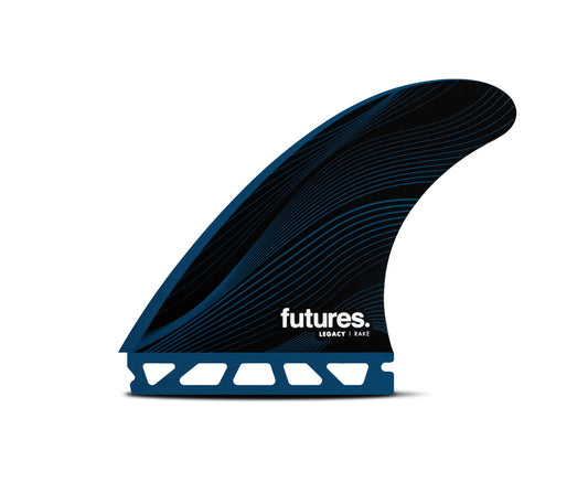 FUTURE FINS - R8 LEGACY RAKE - HONECOMBE - THRUSTER - LARGE - BLUE - Pollywog