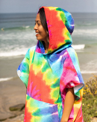 Leus Tie Dye Rainbow Original Eco Poncho