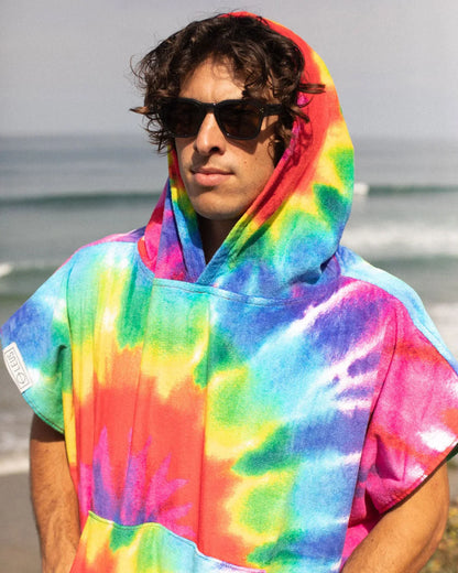 Leus Tie Dye Rainbow Original Eco Poncho