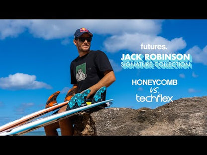 FUTURE FINS - JACK ROBINSON - HONEYCOMBE - THRUSTER - LARGE - AQUA