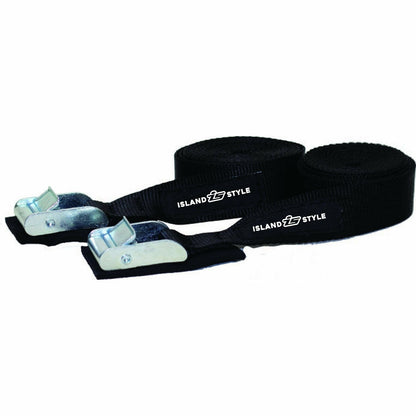 Island Style - SUP H/Duty Spring Loaded Tiedowns - 38Mm Buckles
