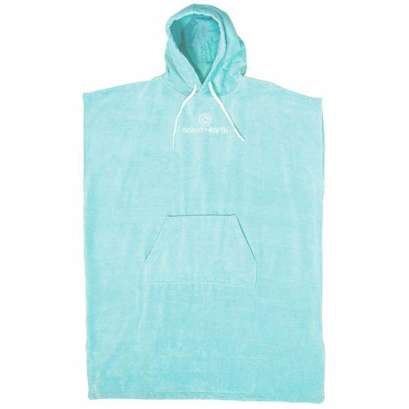 Ocean and Earth - Poncho Ladies Hooded