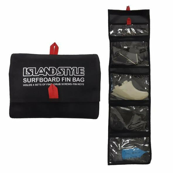 Island Style - Surfers Fold Over Fin Bag (Holds 4 Sets Of Fins)