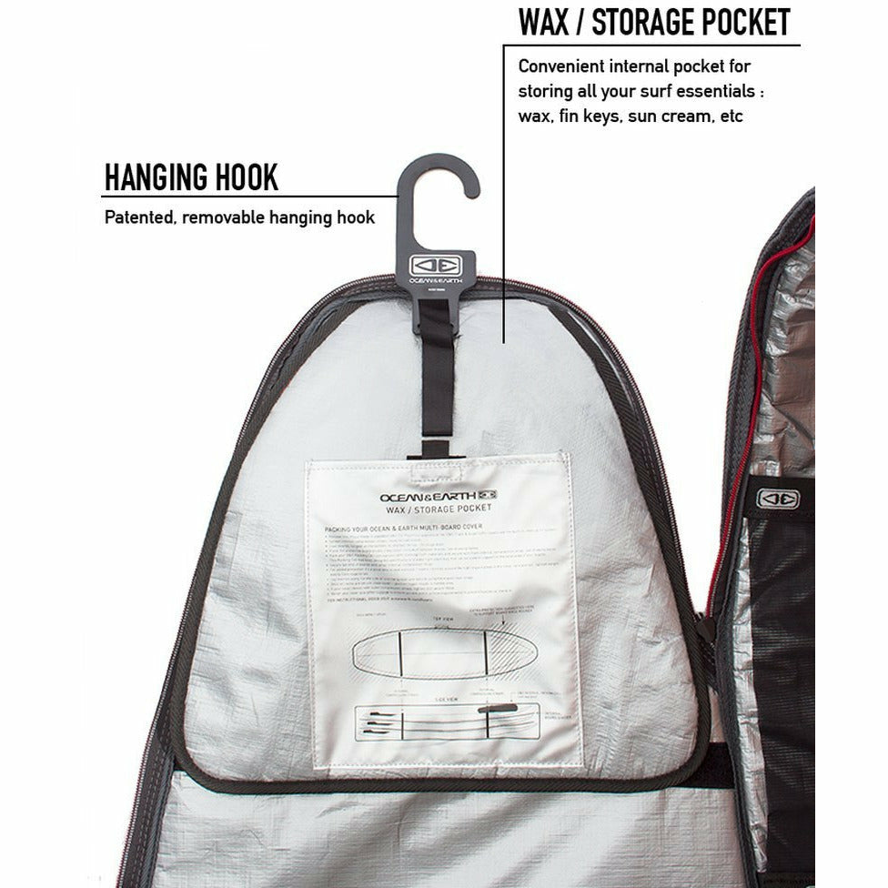 Ocean and Earth - Boardbag Quad Coffin