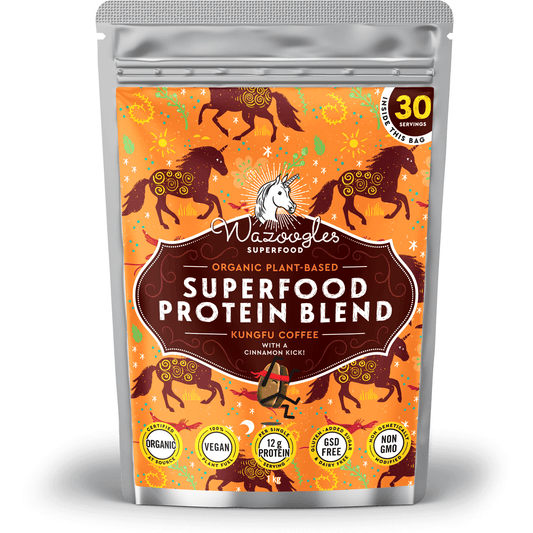 Wazoogles - Superfood Protein Blend - Kungfu Coffee with a Cinnamon Kick!