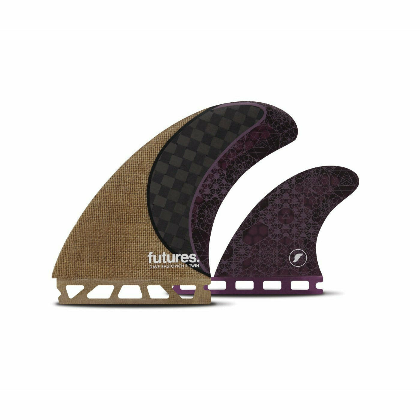 Futures - RASTA TWIN Honeycomb/Carbon - Universal (Jute/Carbon/Purple)